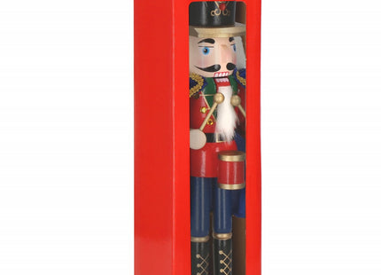 Notenkraker Kerst | 38 cm | Blauw/Rood/Goud/Zwart/Groen