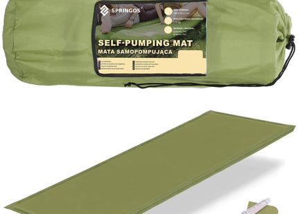Slaapmat | Zelfopblazend | Inclusief Hoes | Groen | 180 Cm