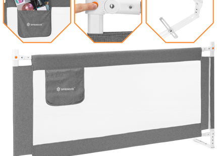 Bedhek - Kinderbedhekje - Beschermingshek - Valbescherming - Opvouwbaar - 160 CM