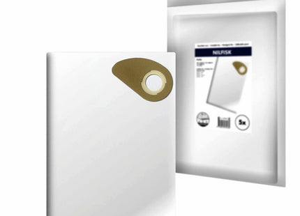 SQOON® Stofzuigerzakken  Geschikt voor Nilfisk Buddy II - Vervangt 81943048 - High Filtration - Voor Industrieel Gebruik