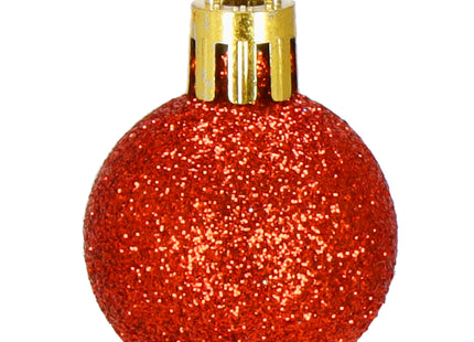 Kerstballen & Piek| 101 Stuks | 3/4/6 cm | Rood