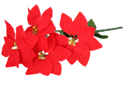 Kunstbloem - Kunststof - Rood - Boeket