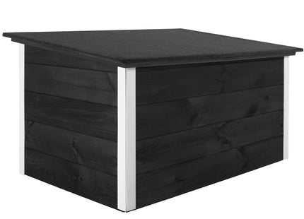 Hondenhuis - Hondenhok - Dog House - Geïsoleerd - Voor Buiten - Weersbestendig - Hout -Grijs