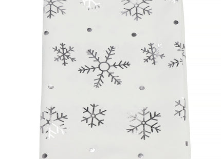 Tafelkleed -Kerst - Sneeuwvlokken- Wit - Polyester - 220 x140 CM