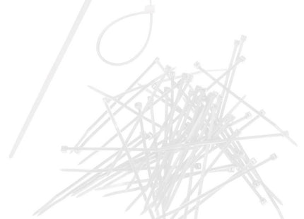 Kabelbinders | Tie Wraps | Tyraps | Tie Rips | 200 x 2.5 mm | 100 Stuks | Wit