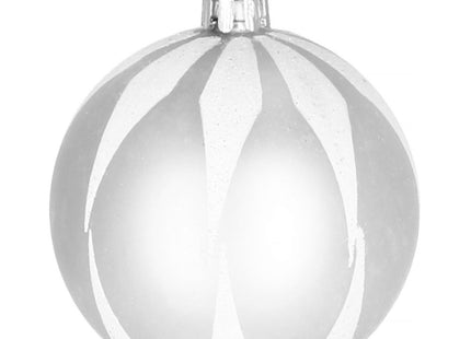 Kerstballen | 77 Stuks | Zilver/Wit