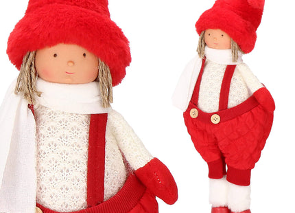 Kerstdame - Kerstversiering - Rode Kabouter - 52 cm