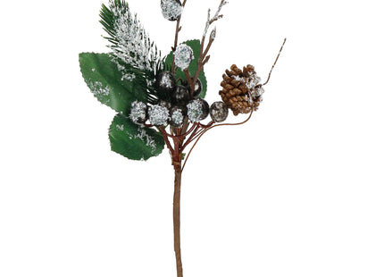 Kersttak | Decoratie | Wit | Middenstuk | 25 cm