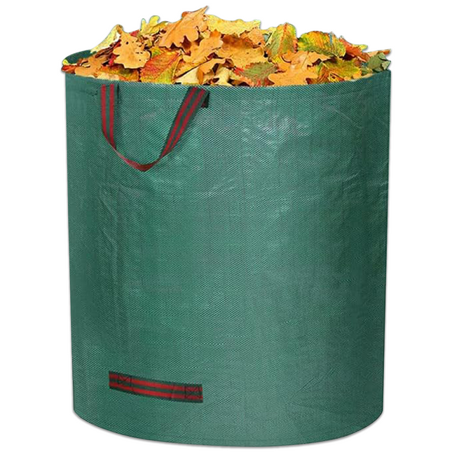 Tuinafvalzak - 272 liter - Duurzaam - Herbruikbaar - Scheurvast - Kunststof - Ø 67 cm x 70 cm hoog - Groen