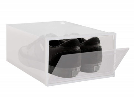 Schoenenbox | Sneakerbox | Kunststof | Transparant | 1 Stuk | 33 x 23.5 x 13.5 cm