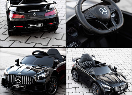 Elektrische Mercedes AMG GTR-S - Elektrische Auto - 12 V Accu - AUX - Aangedreven - Afstandsbediening - Kunststof - Metaal - Zwart - Rood