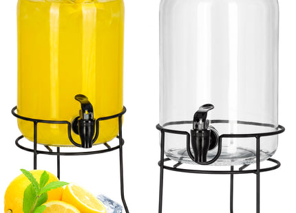Glazen Drankdispenser Met Kraantje - Standaard -  Vaatwasser bestendig - 3,2 L