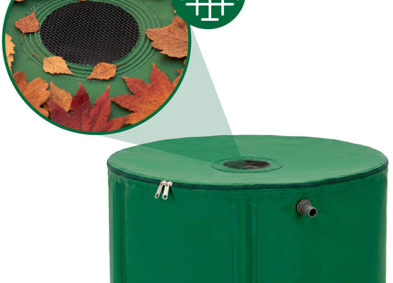 Regenton - Regenwatertank - Opvouwbaar - Met Kraan - 2 Kranen - 100 L