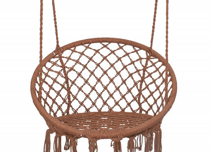 Hangstoel | Binnen & Buiten | Belastbaar tot 150 kg | 120 x 79 cm | Bruin