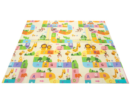 Speelmat | Speelmat Foam | Inklapbaar | 200 x 180 cm | Oceaan | Dierentuin | Educatief