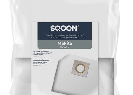 SQOON® Stofzuigerzakken  Geschikt voor Makita DVC260 - 10 Stuks