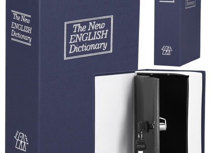 Geheime Kluis | Boekkluis | Inclusief Slot | 18 x 11.5 x 5.5 cm | Blauw