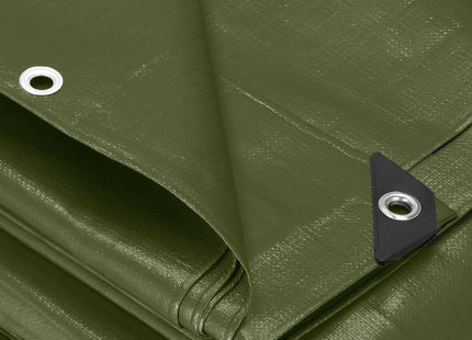 Afdekzeil | Dekzeil | Zeildoek | Waterdicht | PVC | 4 x 8 m | 120 g/m2 | Groen