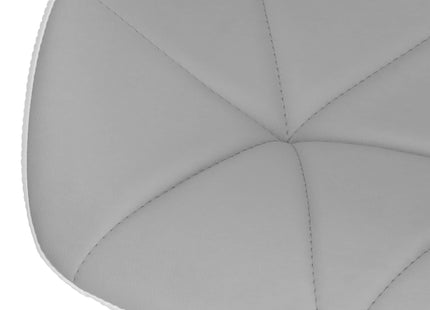 Bureaustoel - Draaibaar - Metalen Onderstel - Kunststof - Grijs/Wit - 120 kg