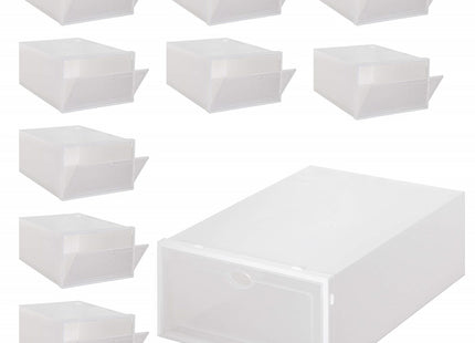 Schoenenbox | Sneakerbox | Kunststof | Transparant | 1 Stuk | 33 x 23.5 x 13.5 cm