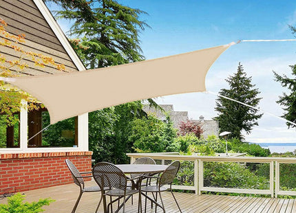 Schaduwdoek | Zonnezeil | Vierkant | 4 x 2 m | 90% Schaduw | Beige
