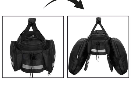 Fietstas - Bagagedrager - Polyester - Polyurethaan - 8 L - Zwart