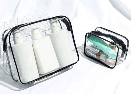 Transparante Make Up Tas - Beautycase - Reistas - Cosmetica Tas- 3in1