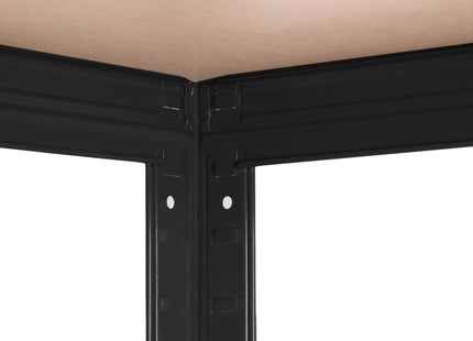 Opbergrek - Stellingkast - 675 KG - Metaal - 675 KG - Zwart - 150 x 75 x 30 cm