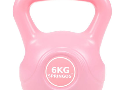 PVC Kettle Bell | Kettlebell | 6 kg | Roze