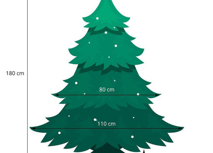 Kunstkerstboom | Scandinavisch Sparrenhout | 180 cm | Zonder Verlichting