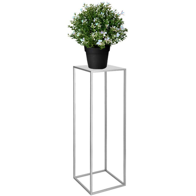 Plantenzuil | Plantentafel | Planten Etagère | Metaal Zilver | 100 cm