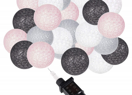 Fairy Lights | 6 m | 30 LED | Grijs/Roze/Wit/Zwart