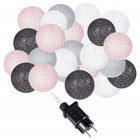 Fairy Lights | 6 m | 30 LED | Grijs/Roze/Wit/Zwart