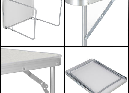 Campingtafel - Vouwtafel - Inklapbaar - Opvouwbaar - 70 x 50 x 60 - Wit