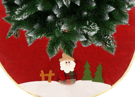 Kerstboomrok | 57 cm | Rood