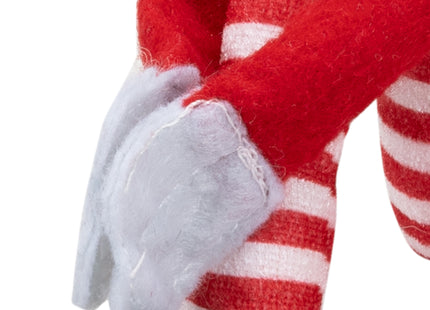 Kerstelf - Kerstdecoratie - Zittend  - 40 cm - 1 Stuk