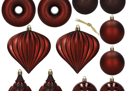 Kerstballen | 12 Stuks | 6 cm | Rood