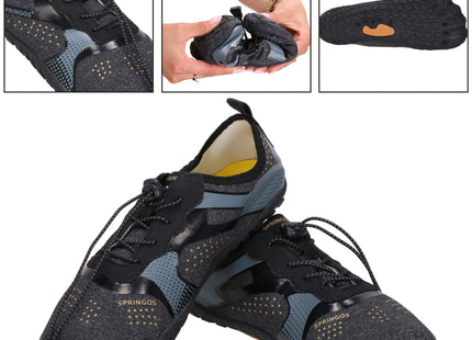 Waterschoenen - AQUA Shoes - Sneldrogend - Rubber - Unisex - Grijs/ Zwart - Maat 43