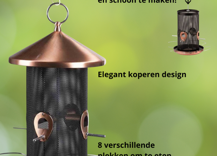 Voedersilo - Vogelvoederstation - Tuinvogels - Toren - 31 x 20 x 20 cm