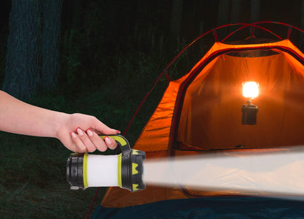 Zaklamp  - Multifunctioneel - Led - Powerbank - 6 Functies - Wit/Zwart