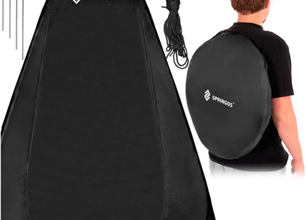 Pop-Up Tent - 1 persoons - Omkleedtent - Festival - Strand - 120 x 120 x 190 - Zwart