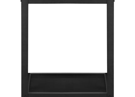 Salontafel | Bijzettafel | Vierkant | 45x45x55 cm | Zwart/Donkerbruin