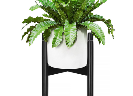 Plantenstandaard | Plantenhouder | Plantenkruk | Hout | 1 Stuk | 30.5 cm | Zwart