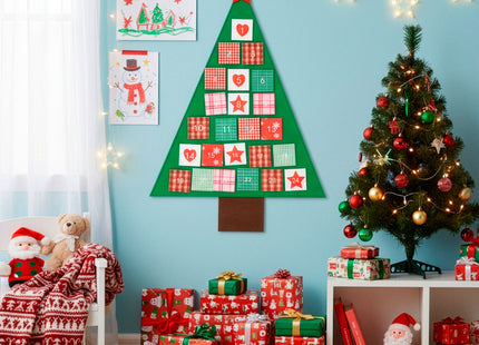 Adventskalender | 24 lades | Vilt | Kerstboom