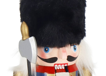 Notenkraker Kerst | Houten Soldaat | Kerstversiering | Multicolor | 16 cm