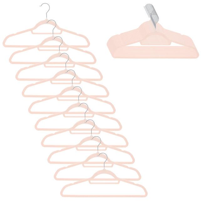 Kledinghangers | Kledinghanger | Velvet | 20 Stuks | Roze