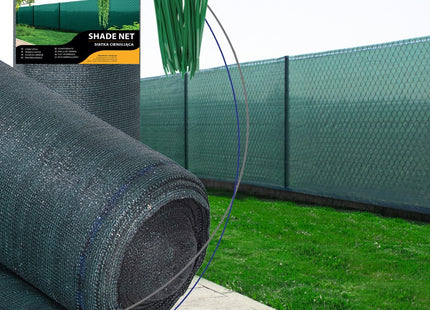 Zichtbreeknet | Zichtdoek | Privacynet | Schaduwdoek | Rol 1,5 x 10 m | 63 % Schaduw | 65g/m² | Groen