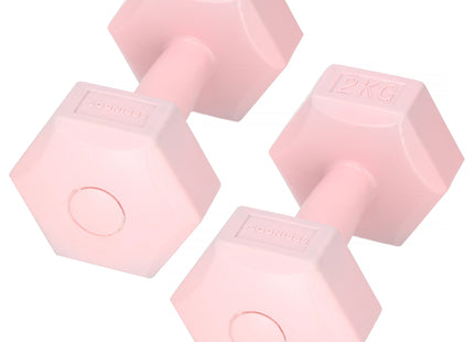 Dumbbell Set - 2 KG - Roze - Oefengewichten
