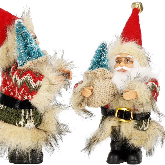 Kerstman | Kerstbeeldje | Kerstversiering | 20 cm