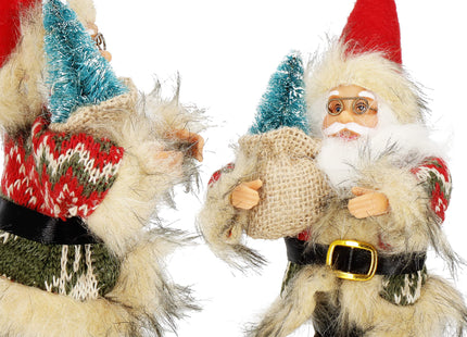 Kerstman | Kerstbeeldje | Kerstversiering | 20 cm